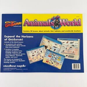 Electronic GeoSafari Animals of the World Educational Learning Cards Homeschool